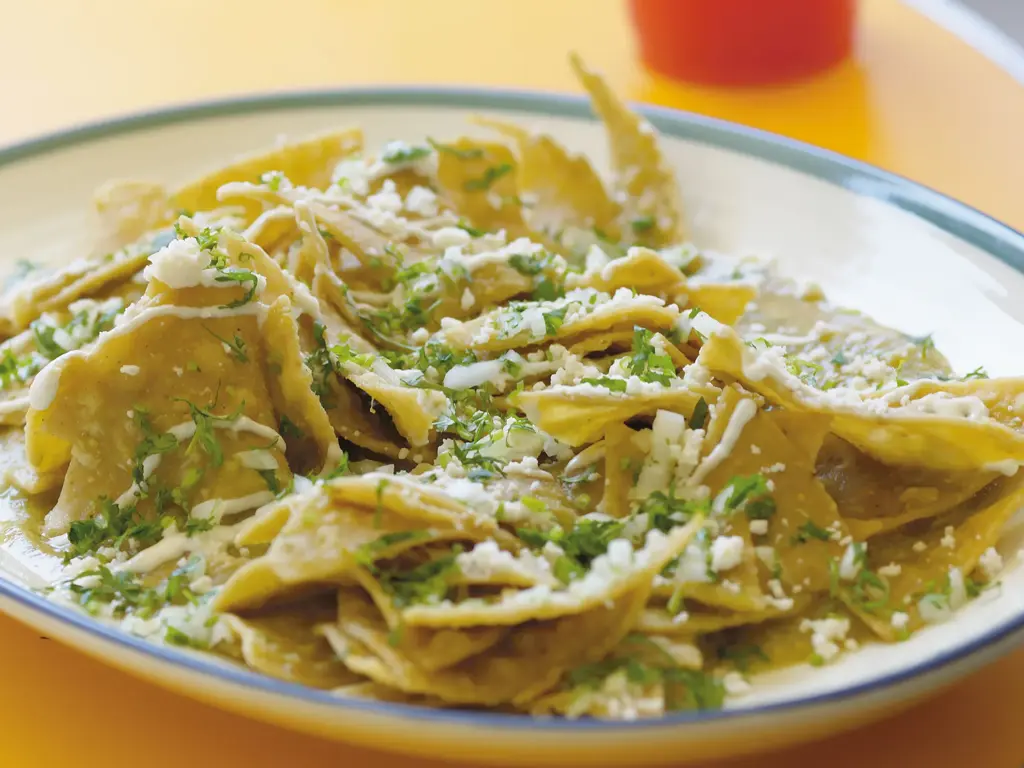 Chilaquiles verdes receta